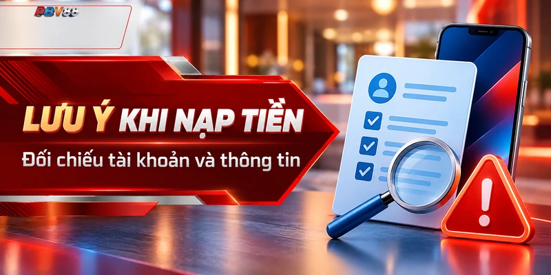 LƯU Ý KHI NẠP TIỀN