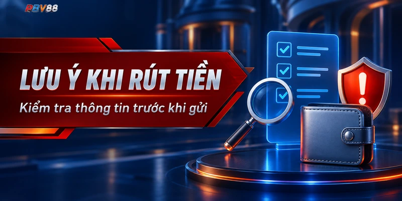 LƯU Ý KHI RÚT TIỀN
